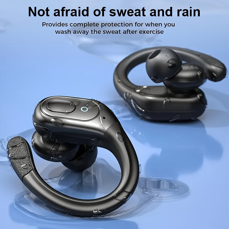 GREATWALL TWS Wireless Earphones Headset Wireless 5.3 Sports ear-hook Headset Stereo noise reduction Earbuds Battery Capacity Digital Display Low Latency And Low Power Consumption Built-in Microphone HD Call