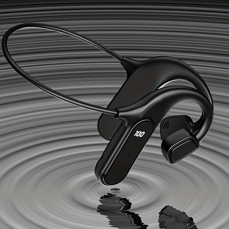 True Wireless Earphones With High-quality Noise Reduction, In Ear Sports Games, Super Long Lifespan, 2024 New Model With Excellent Sound Quality, Equipped With A Digital Display Screen And Removable Memory Card For Playback