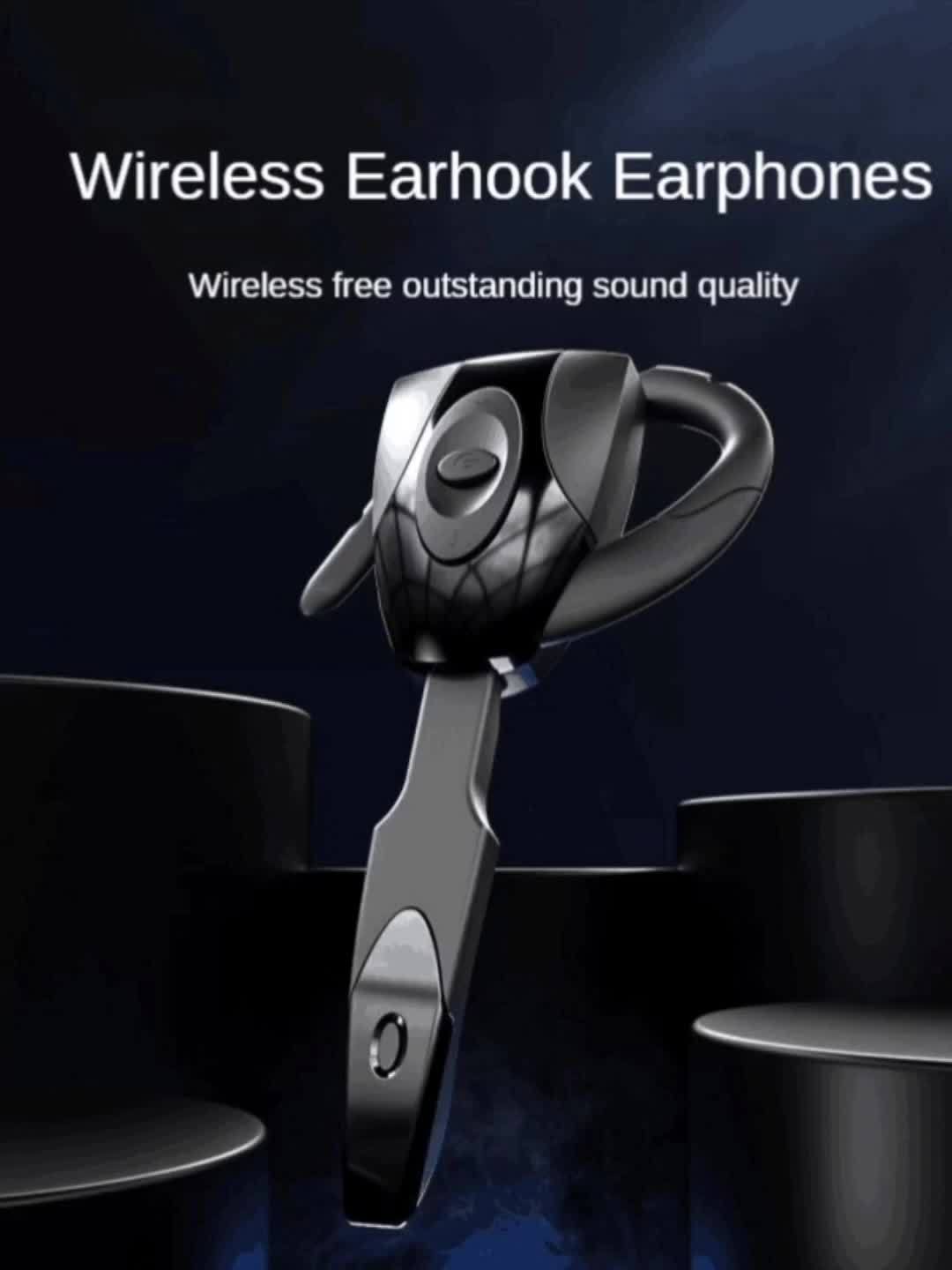 Rechargeable Wireless Earphones with Microphone - Perfect for Business, Sports, and Driving - Handsfree Headset