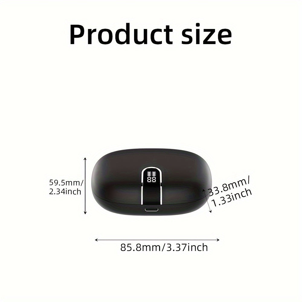 LIFEBEE Wireless Earbuds for Sports, HiFi Stereo Sound, LED Display, Noise Cancelling, In-Ear Earphones with Earhooks, Built-in Condenser Mic, Rechargeable Lithium Polymer Battery, Wireless Connectivity for Exercise, Compatib