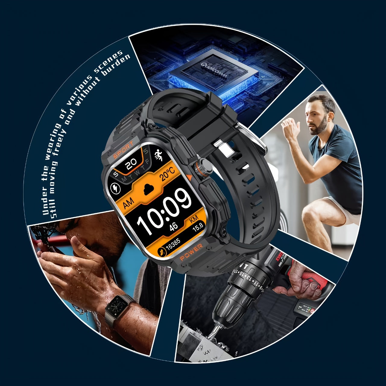 TWS Sports Smartwatch Watch And Earphones In One, Supports Custom Dials, NFC Unlocking, Local Music Storage, Health Monitoring, Message Notifications, Sleep Tracking