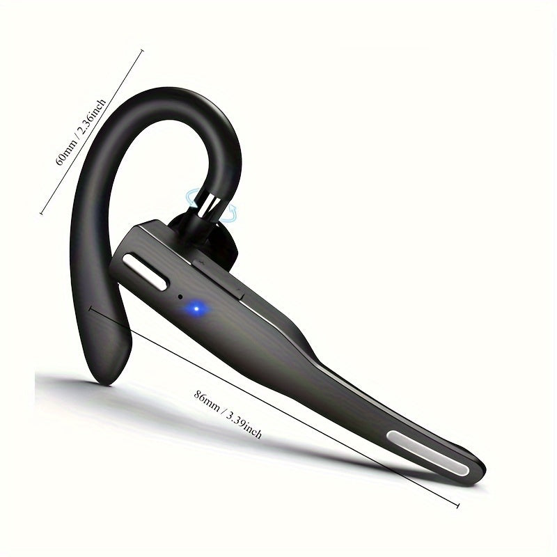 Wireless Earbuds - Two Charging Options, LED Digital Battery Display, Button Answer/End, Sweatproof Sports Running Earphones for Work and Music