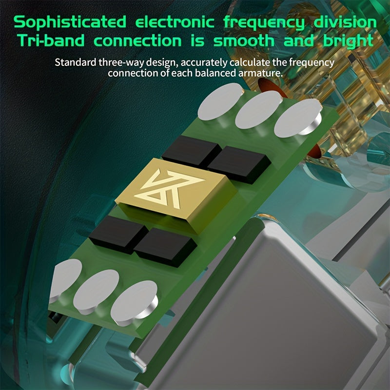 KZ AS16 Pro Earphones - 8 Armature Drivers for HIFI Clarity - Premium Noise Cancelling - Sport-Ready Earbuds for Active Lifestyles