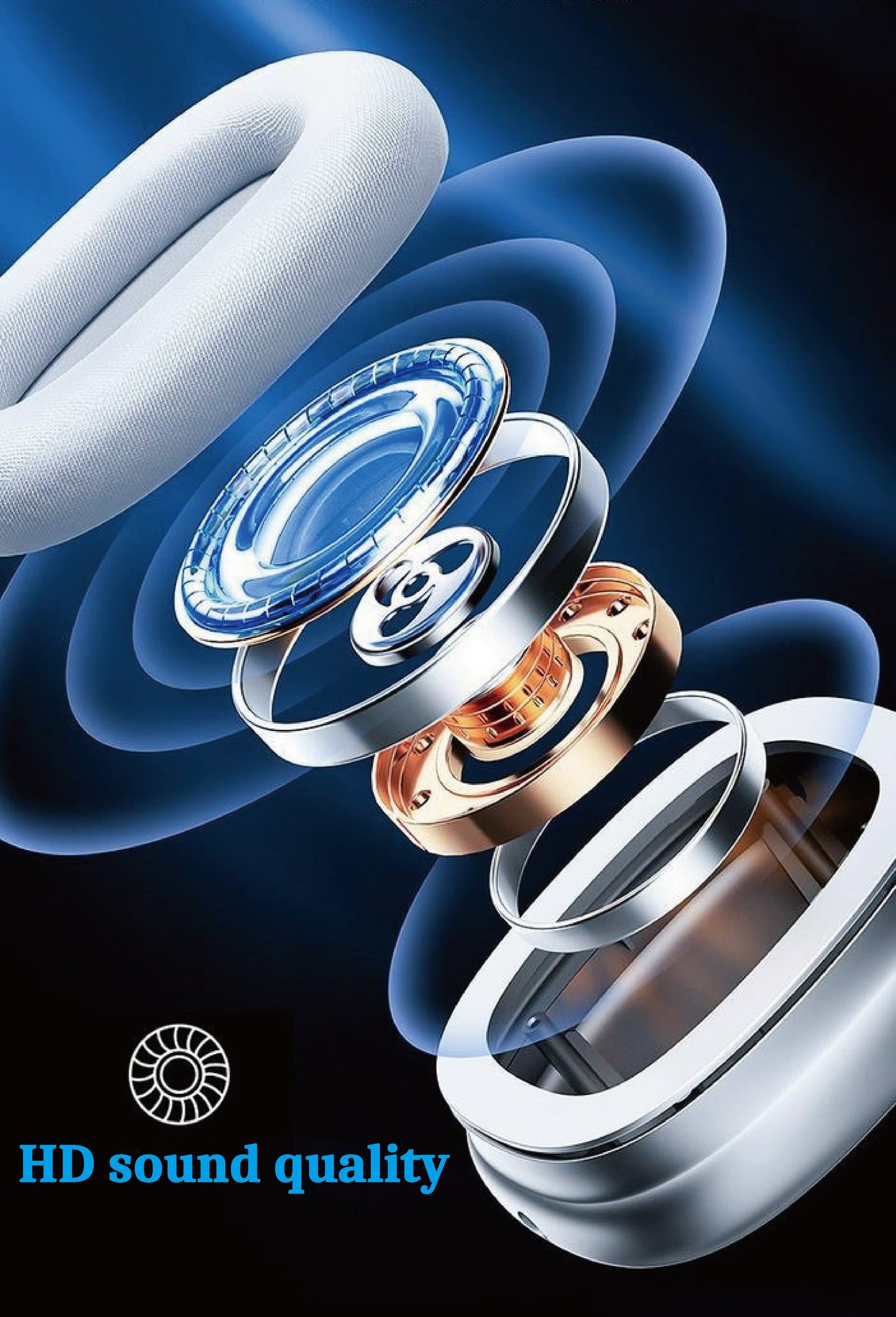 [Christmas Gift] Upgraded High-Quality Wireless Headphones, Lightweight Foldable Earphones with Built-In Microphone, Compatible with 3.5Mm Audio Cable, Travel Work Stereo Laptop Phone, Ios Wireless Gaming Headset, Christmas G