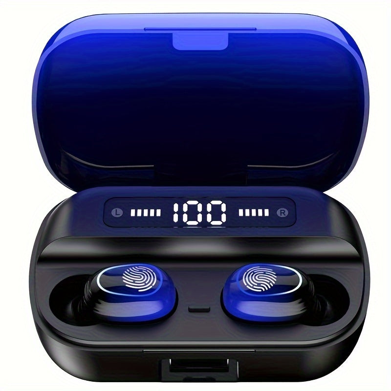 Mosyxe Wireless Stereo Earphones with Touch Control, Dual Microphones, and Type-C Charging - Ideal for Sports, Gaming, and Running