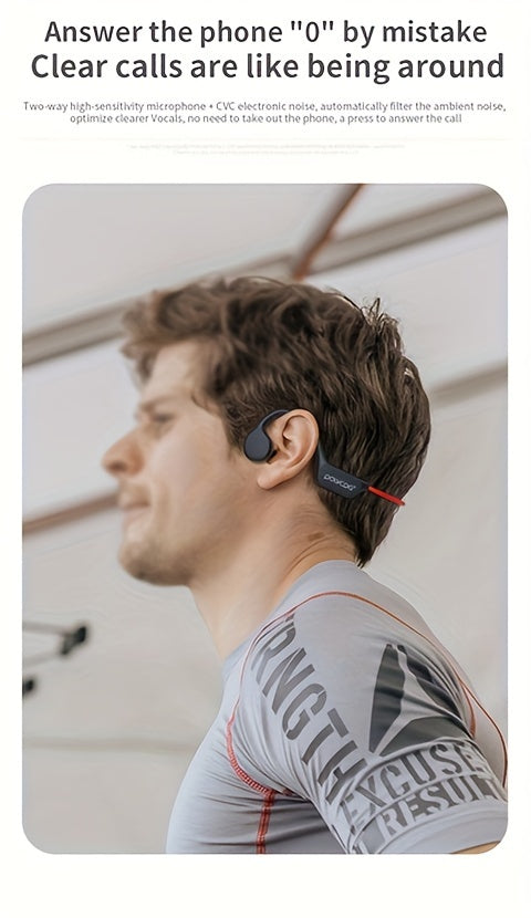 Bone Conduction Wireless Sports Earphones Waterproof Swimming Outdoor Running Exercise Unimpeded Large Capacity 10 Hours High Endurance The First Choice For Sports Enthusiasts